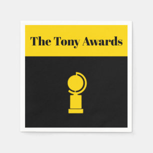 Tony Awards Playbill geïnspireerd servetten