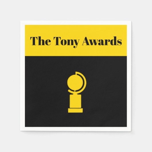 Tony Awards Playbill geïnspireerd servetten (Voorkant)