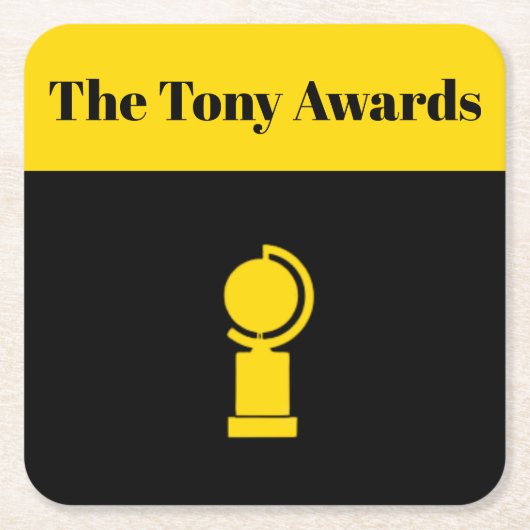 Tony Awards Playbill geïnspireerde onderzetters (Voorkant)