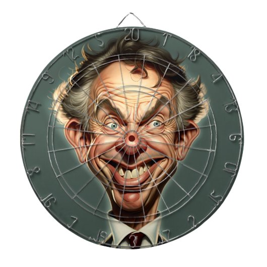Tony Blair Dartboard Dartbord (Voorkant)