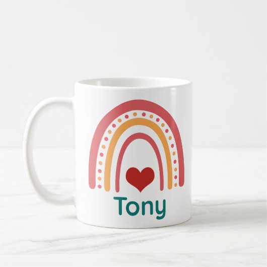 Tony Boho Rainbow Koffiemok (Links)