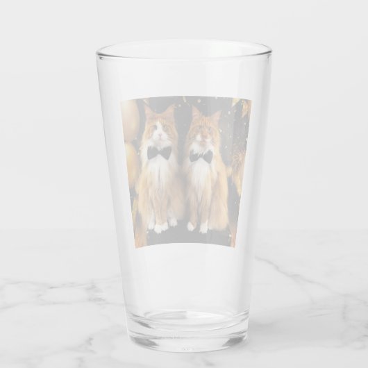 Tony en Teddy Cat Glas (Achterkant)