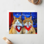 Tony en Teddy Christmas Kaart Notitiekaartje (Voorkant / Achterkant in situ)