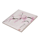 tony fernandes ' antiek bloesem 9 tegeltje (Zijkant)