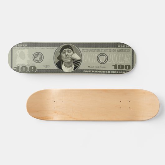 Tony G $100 Deck Persoonlijk Skateboard (Horizontaal)