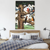 Tony Millionaire Singing Birds Canvas Art Print (Insitu (Slaapkamer))