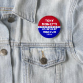 Tony Monetti US Senate Missouri 2018 Button (In situ)