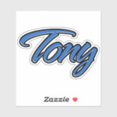 Tony Name blue Aufkleber Sticker Stickerset (Vel)