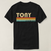 TONY Name Personalized Retro  80s 90s geboorte T-shirt (Design voorkant)