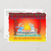 Tony O'Neill's "DE BOAT~THE AFRI-CAN QUEEN" Briefkaart (Voorkant / Achterkant)