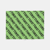 Tony, Orphan Black karakter, blokletters patroon Fleece Deken (Voorkant (Horizontaal))