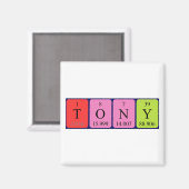 Tony periodiek table name magnet (Voorkant / Achterkant)