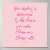 Tony Robbins Inspirerend lotsbestemming Poster (Voorkant)