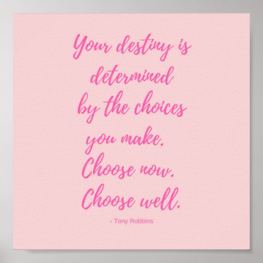 Tony Robbins Inspirerend lotsbestemming Poster (Voorkant)