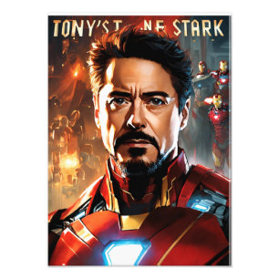 Tony Stark Foto Afdruk