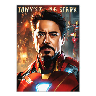 Tony Stark Foto Afdruk