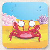 Tony the Crab Drankjes Onderzetter (Voorkant)