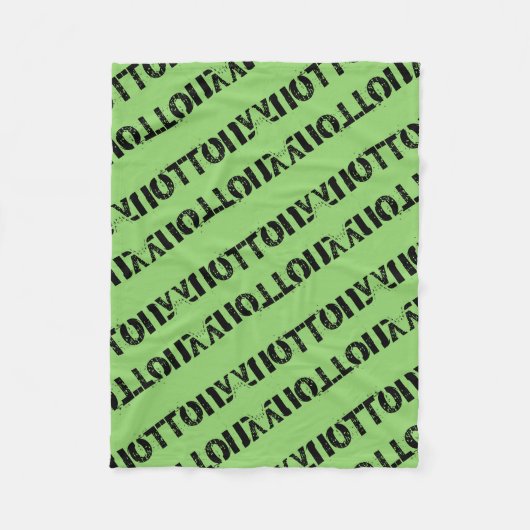 Tony uit de patroonblokletter van de orphan Black Fleece Deken (Voorkant)