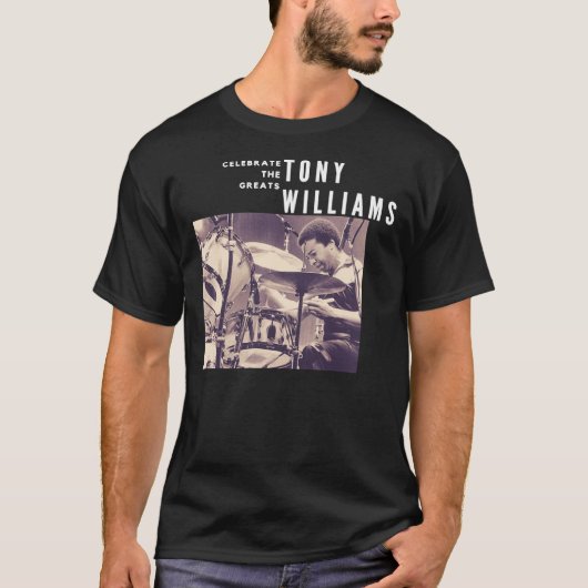 Tony Williams Great Jazz Drummer Musician Classic T-shirt (Voorkant)