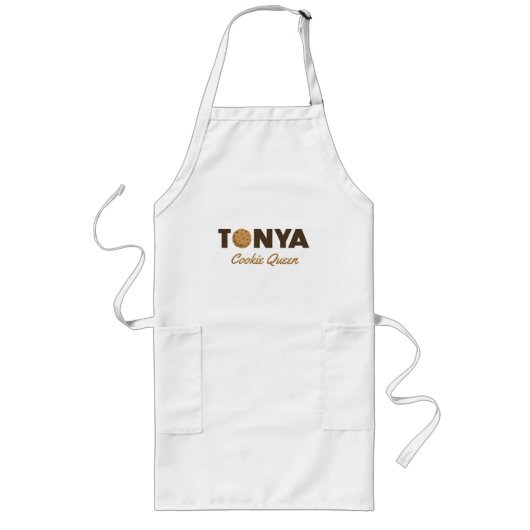 Tonya koekiekoninginnenlang schort (Voorkant)