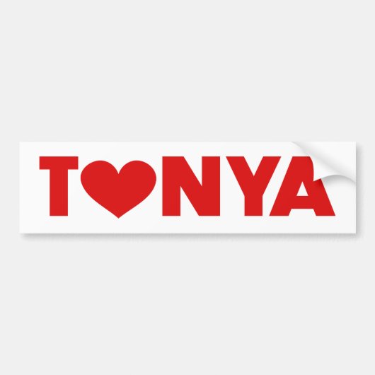 Tonya Love Bumpersticker (Voorkant)