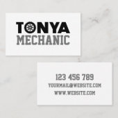 Tonya Mechanic Visitekaartje (Voorkant / Achterkant)