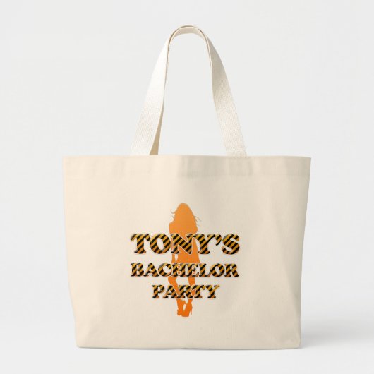 Tony's Bachelor Party Grote Tote Bag (Voorkant)
