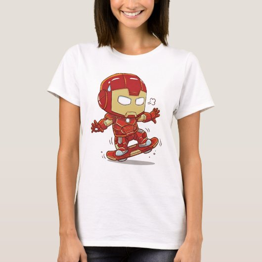 Tony's eerste skateboardles t-shirt (Voorkant)