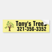 Tony's Trees Bumpersticker (Voorkant)