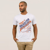 Too American - 4th of July Hotdog Humor Tee T-shirt (Voorkant volledig)