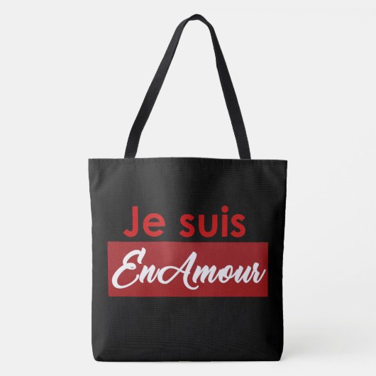 Too Bage, ik ben verliefd Tote Bag (Voorkant)