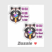 Too Cold To Care Too Sweet To Melt Sticker (Vel)