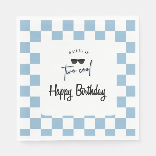 Too Cool 2nd Birthday  Servet (Voorkant)