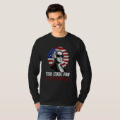 Too Cool For British Rule 4th July T-shirt (Voorkant volledig)