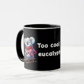 Too Cool for Eucalyptus | Funny Koala Combo Mug  Mok (Voorkant links)