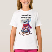 Too Cool for Eucalyptus | Funny Koala Kids T-Shirt (Voorkant)