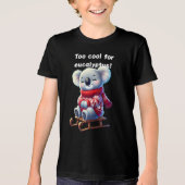 Too Cool for Eucalyptus | Funny Koala Kids T-Shirt (Voorkant)