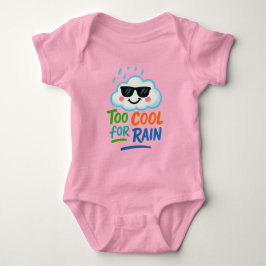 Too Cool for Rain | Cute Cloud Baby Bodysuit