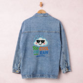 Too Cool for Rain Cute Cloud Women’s Denim Jacket (Hangar)