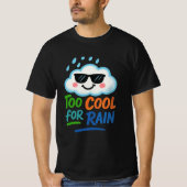 Too Cool for Rain | Fun Cloud Men’s Value T-Shirt (Voorkant)