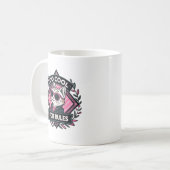 Too Cool For Rules – Modern Streetwear Cat Mug Koffiemok (Voorkant links)