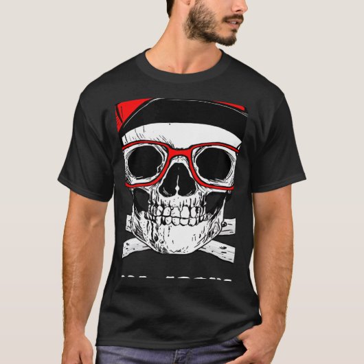 Too Cool For School Back To School Skeleton Skull  T-shirt (Voorkant)