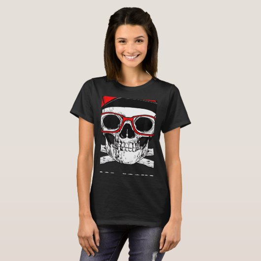 Too Cool For School Back To School Skeleton Skull  T-shirt (Voorkant volledig)