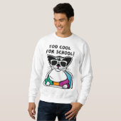 Too Cool for School Cat T-Shirt  (Voorkant volledig)