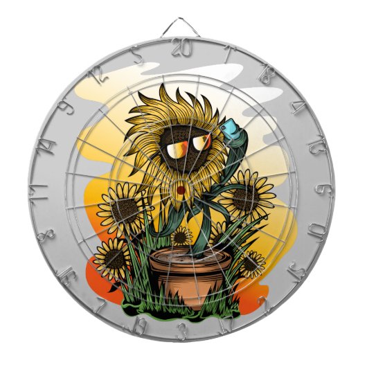 too Cool Sunflower Dartbord (Voorkant)