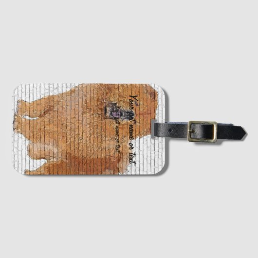 Too Cute Chow Chow, Chowdren Bagagelabel (Voorkant (horizontaal))