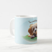 Too cute for a Ruffian Koffiemok (Voorkant links)