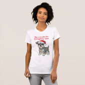 Too Cute for the Naughty List Schnauzer Shirt (Voorkant volledig)