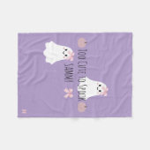 Too Cute Halloween perzonalized Baby Blanket Fleece Deken (Voorkant (Horizontaal))