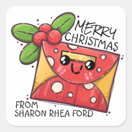 TOO CUTE KERST STICKER